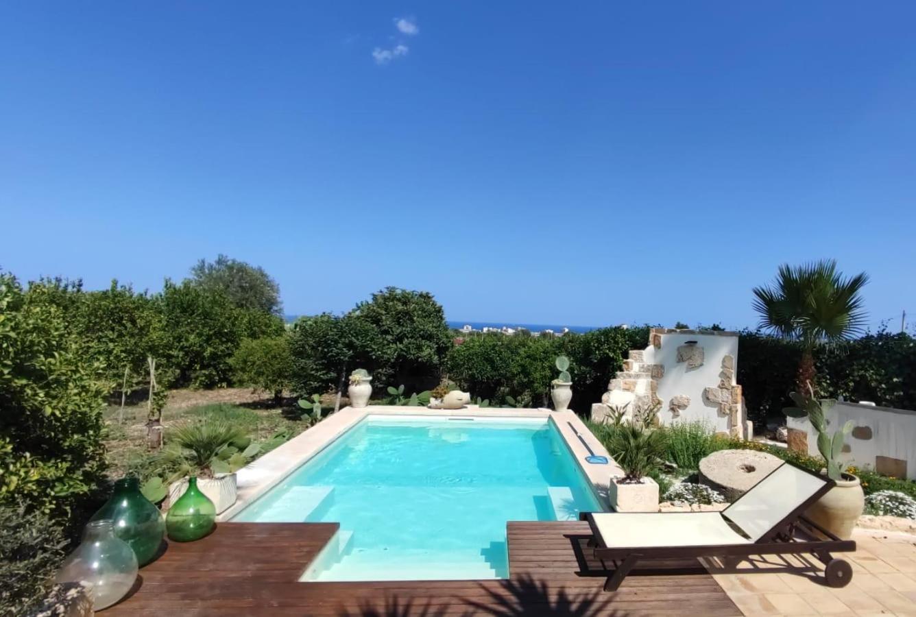 Вилла La Virgy Per Noto With Share Swimming Pool With Wonderful Sea View Авола Экстерьер фото