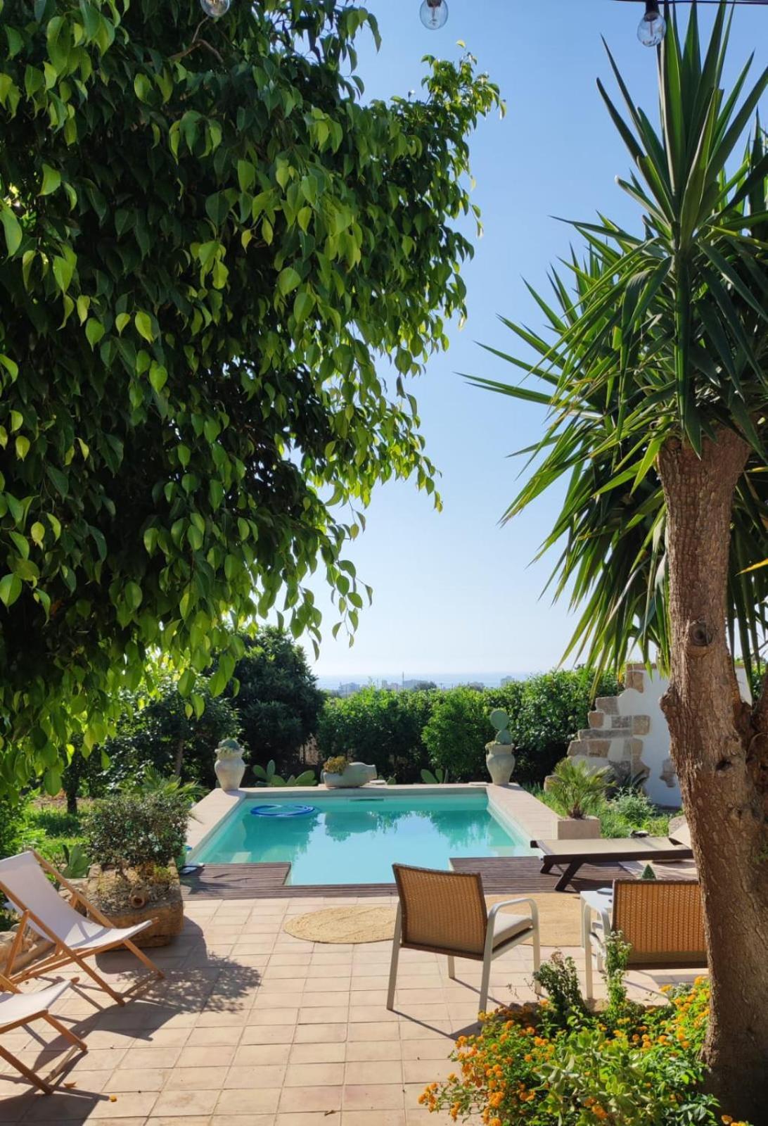 Вилла La Virgy Per Noto With Share Swimming Pool With Wonderful Sea View Авола Экстерьер фото